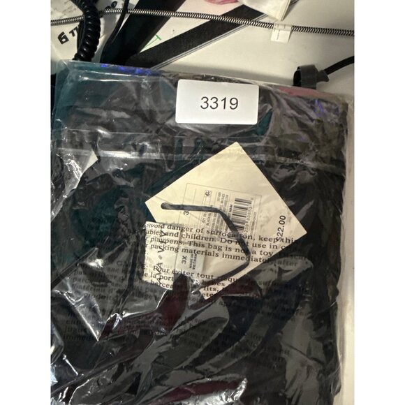 Ava & Viv Womens Plus-Size Black Tie-Front Top Linen Blend Lightweight Size 3X - Picture 7 of 7